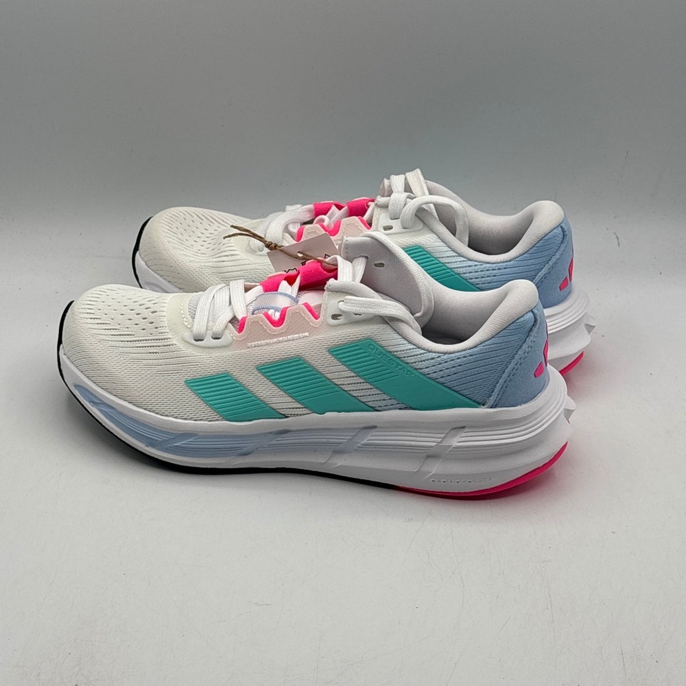 Adidas Questar 3 Shoes Women Size 6 White Aqua Running JI4609 - Picture 3 of 8